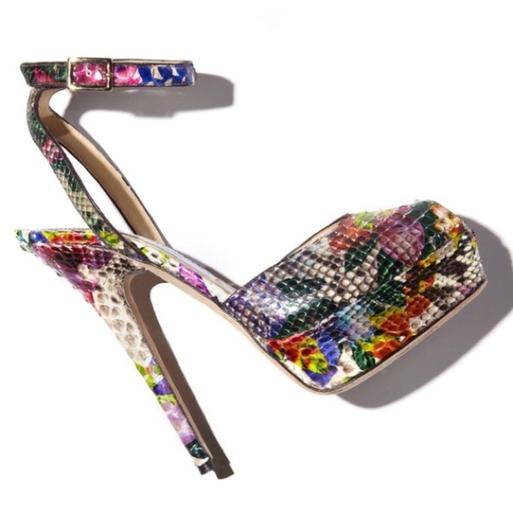 Jimmy choo Floral print python LOLA